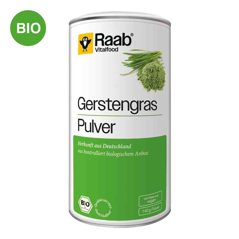 Raab Vitalfood Gerstengras Bio Pulver 140 g von Raab Vitalfood GmbH PZN 19304464