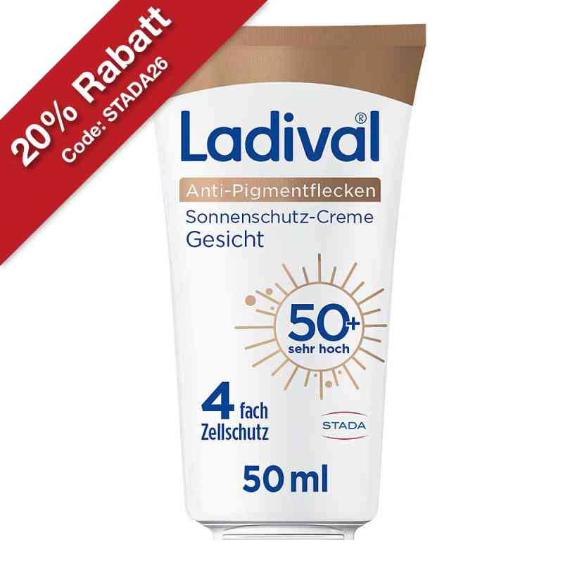 Ladival Anti-Pigmentflecken Sonnenschutz-Creme Gesicht LSF 50+ 50 ml von STADA Consumer Health Deutschland GmbH PZN 19362757