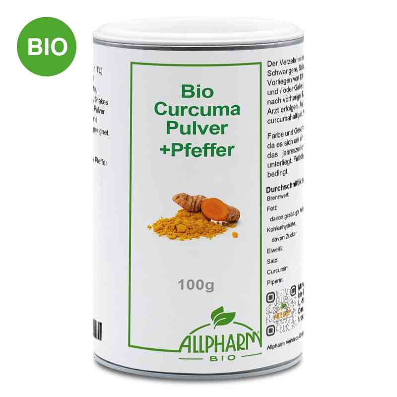 Bio Curcuma mit Pfeffer Pulver 100 g von ALLPHARM Vertriebs GmbH PZN 19515511