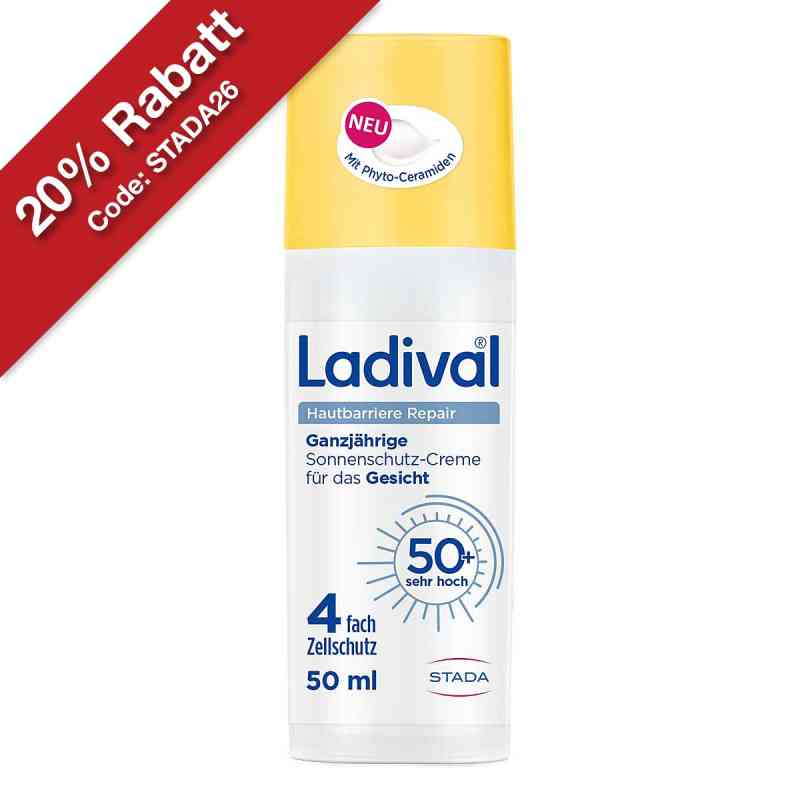 Ladival Hautbarriere Repair Sonnenschutz-Creme Gesicht LSF 50+ 50 ml von STADA Consumer Health Deutschland GmbH PZN 19742879
