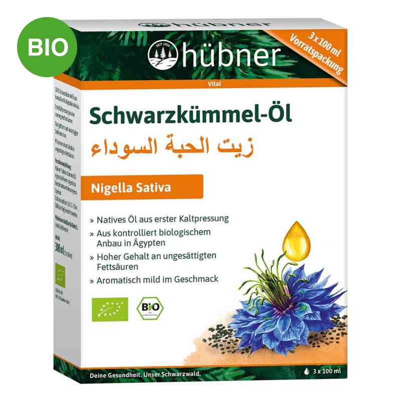Hübner Schwarzkümmel-Öl Bio De-öko-003 300 ml von Anton Hübner GmbH & Co. KG PZN 20038619