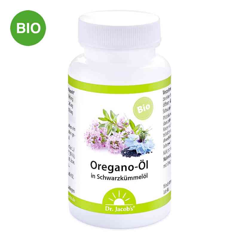 Dr. Jacob's Oregano-Öl BIO Schwarzkümmelöl vegan Kapseln 60 stk von Dr. Jacob's Medical GmbH PZN 20393935