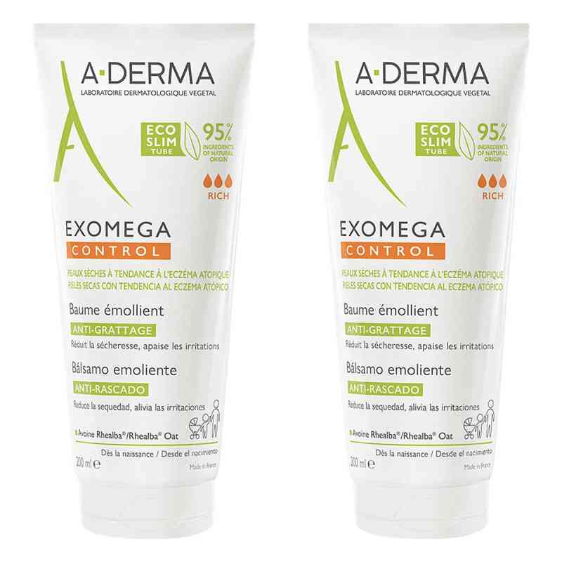 A-derma Exomega Control Balsam Rückfettend 2x200 ml von PIERRE FABRE DERMO KOSMETIK GmbH PZN 08104978