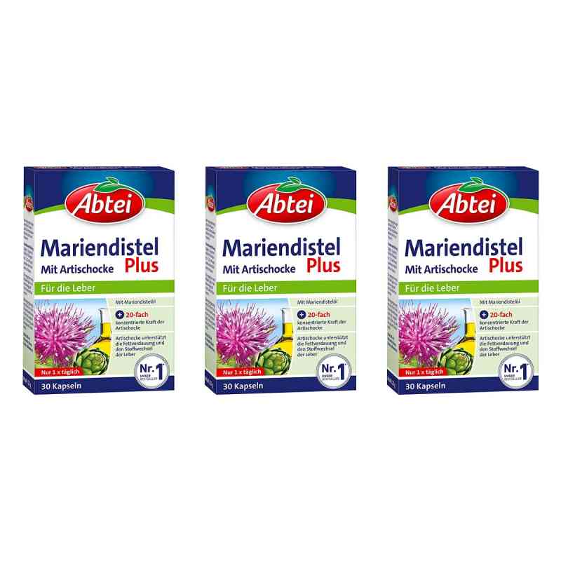 Abtei Mariendistel Plus mit Artischocke 3x30 stk von Perrigo Deutschland GmbH PZN 08105115