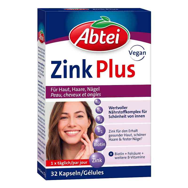 Abtei Zink Plus Kapseln 32 stk von Perrigo Deutschland GmbH PZN 19063078