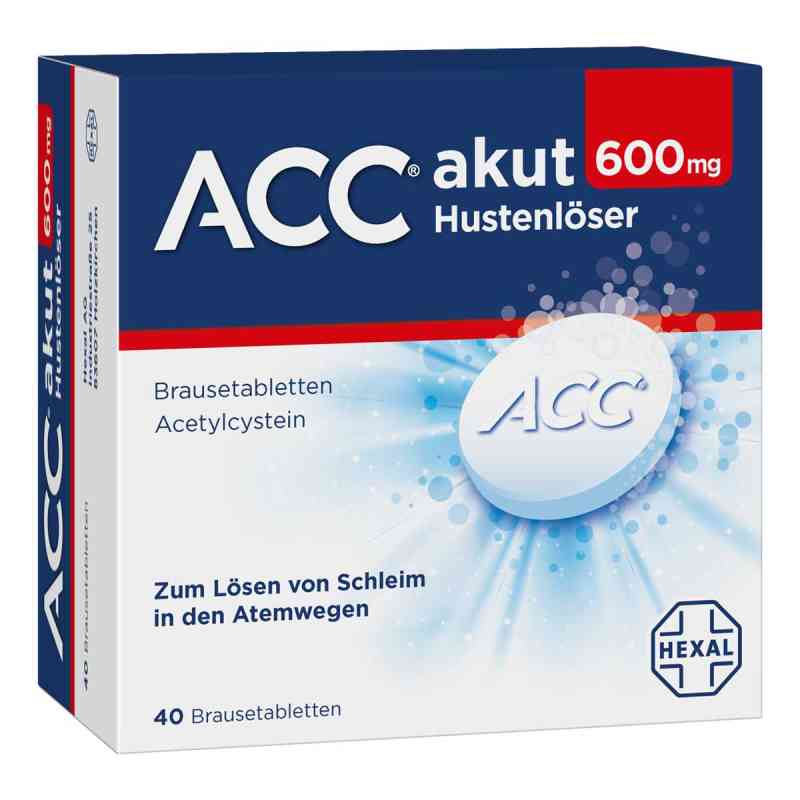 ACC® akut 600 mg Hustenlöser Brausetabletten 40 stk von Hexal AG PZN 00520917