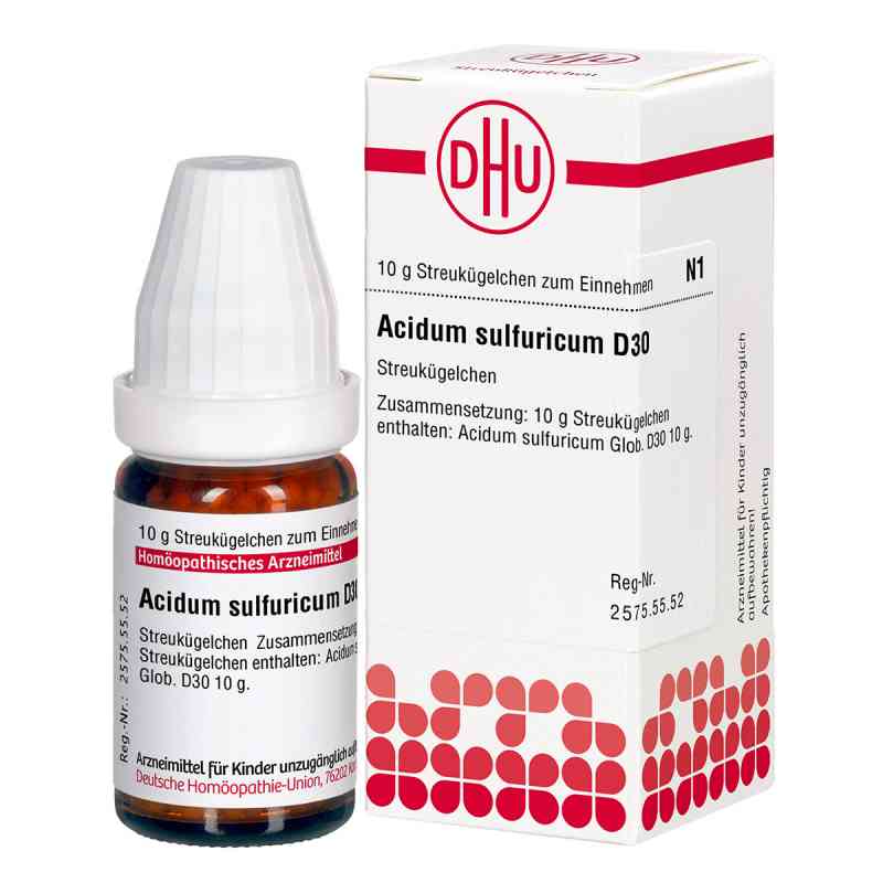 Acidum Sulfuricum D 30 Globuli 10 g von DHU-Arzneimittel GmbH & Co. KG PZN 04201327