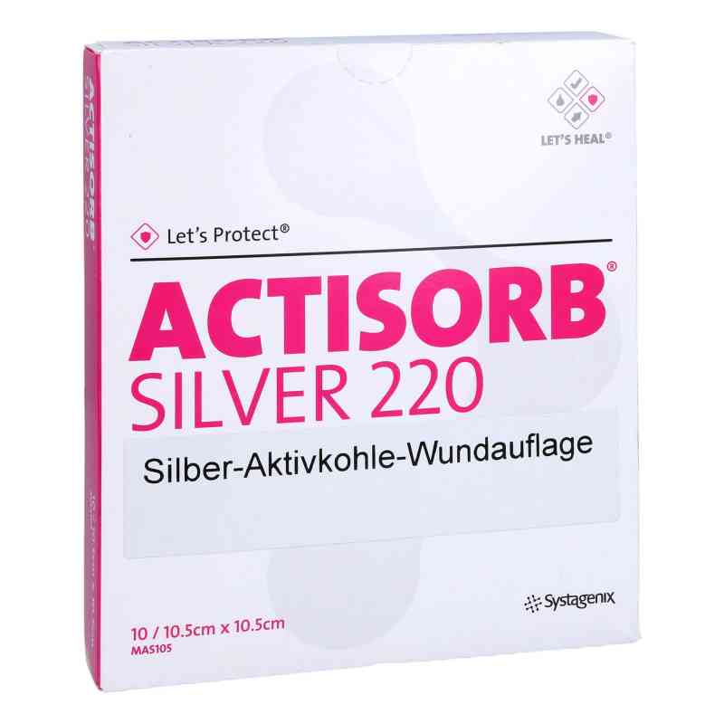 Actisorb 220 Silver 10,5x10,5 cm steril Kompressen 10 stk von Avitamed GmbH PZN 12382395