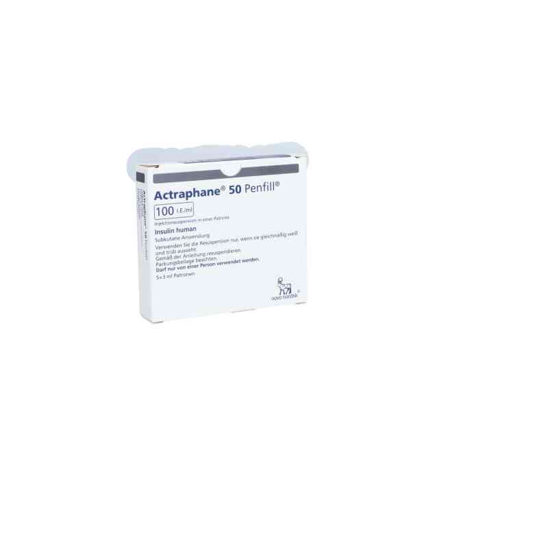 Actraphane 50/50 Penfill 100 Internationale Einheiten pro Millil 5X3 ml von Novo Nordisk Pharma GmbH PZN 00542356