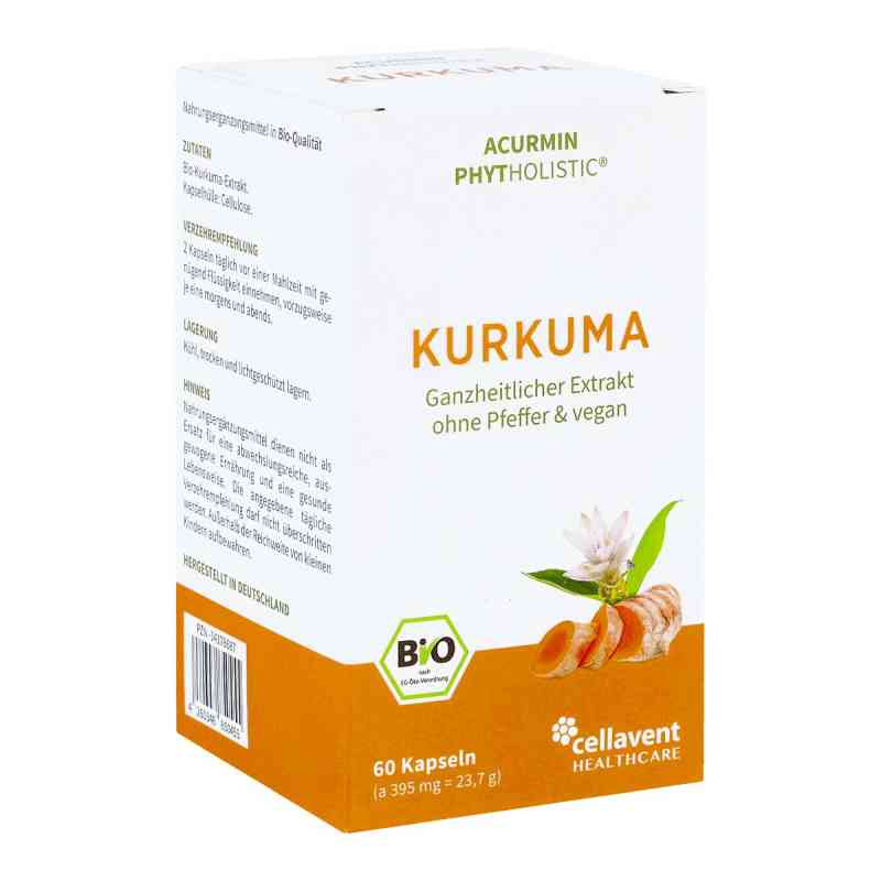 Acurmin Phytholistic Bio-Curcuma-Extrakt Kapseln 60 stk von Cellavent Healthcare GmbH PZN 14178687