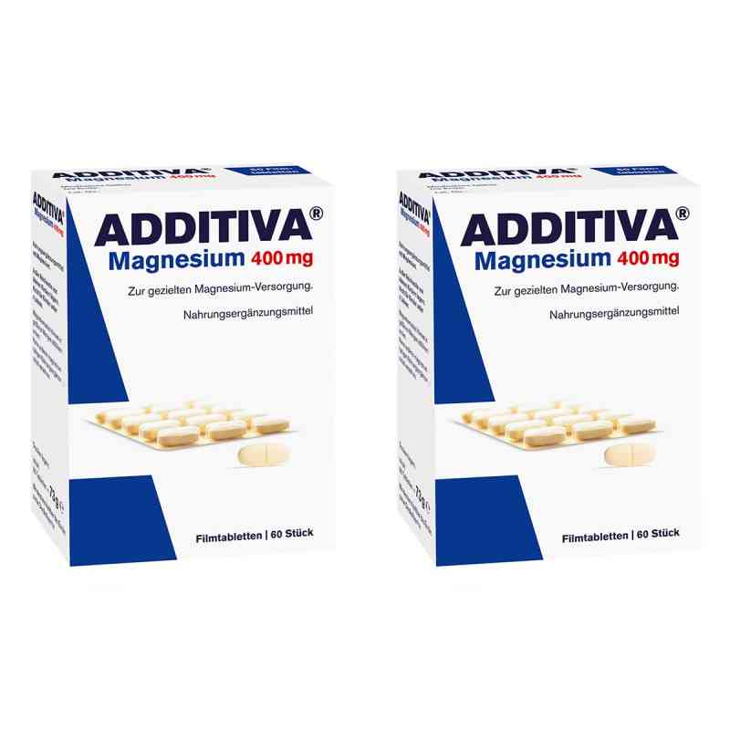Additiva Magnesium 400 mg Filmtabletten 2x60 stk von Dr.B.Scheffler Nachf. GmbH & Co. KG PZN 08107226