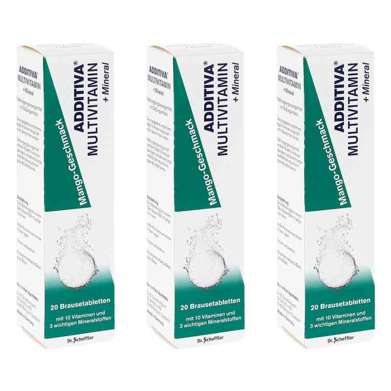 Additiva Multivitamin + Mineral Mango-Geschmack Brausetabletten 3x20 stk von Dr.B.Scheffler Nachf. GmbH & Co. KG PZN 08107228