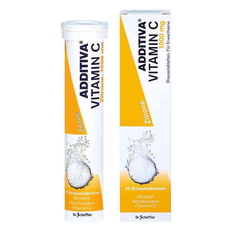Additiva Vitamin C1 1000 mg Brausetabletten 20 stk von Dr.B.Scheffler Nachf. GmbH & Co. KG PZN 03249786
