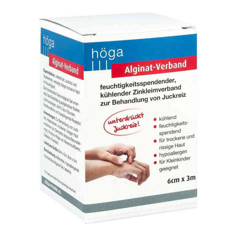 Alginat-Verband 6 cm x 3 m kühlender Zinkleimverband 1 stk von Höga-Pharm GmbH PZN 14179333