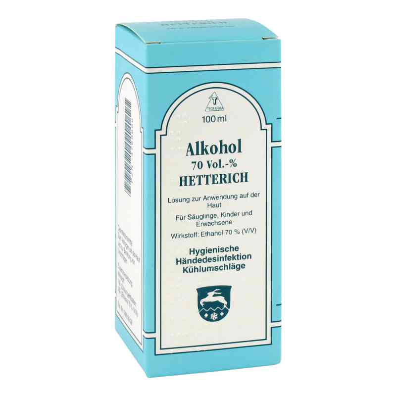 Alkohol 70% V/v Hetterich 100 ml von Teofarma s.r.l. PZN 04769660
