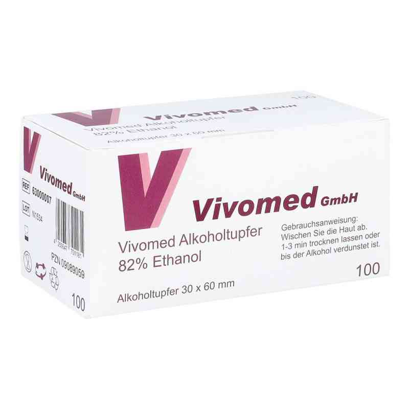 Alkoholtupfer 100 stk von Vivomed GmbH PZN 09089059