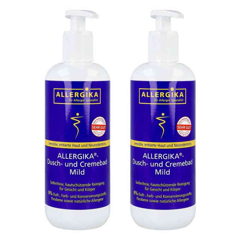 Allergika Dusch- Und Cremebad Mild 2x500 ml von ALLERGIKA Pharma GmbH PZN 08105178