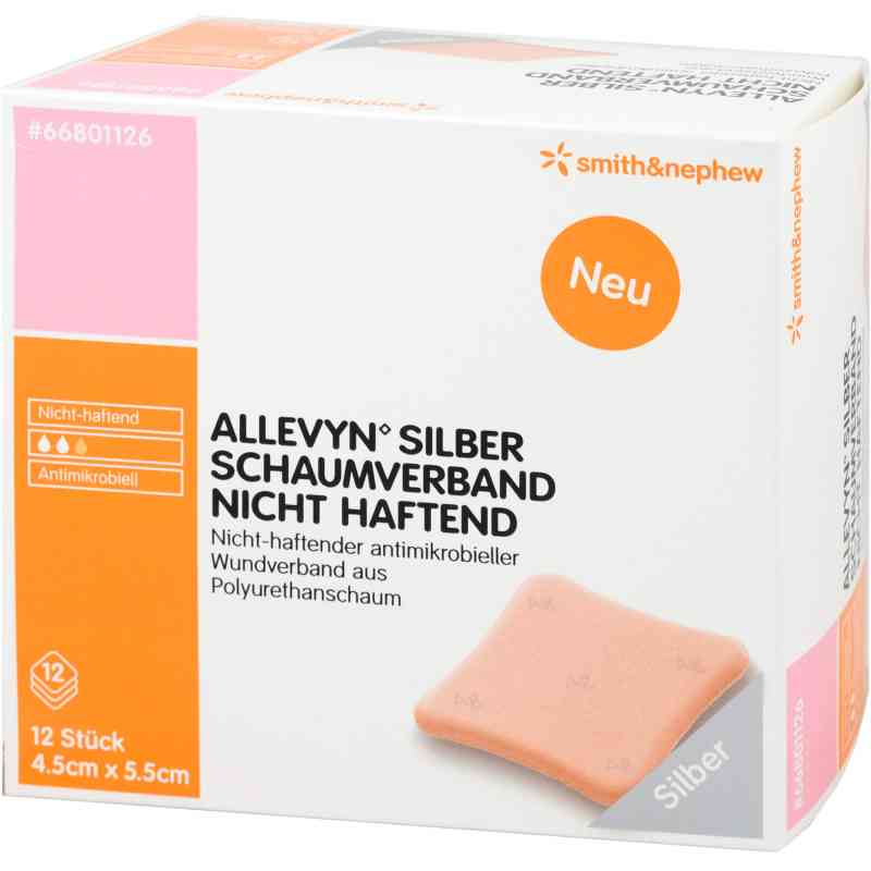 Allevyn Silber Schaumverb. 4,5x5,5 cm nicht haft. 12 stk von Smith & Nephew GmbH PZN 09686708
