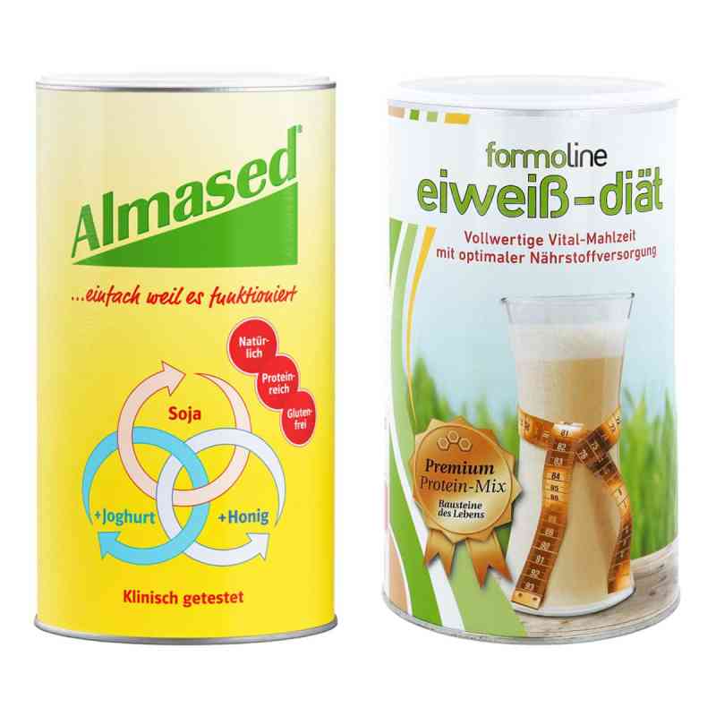 Almased Vitalkost und Formoline Eiweiss Diät Pulver 500+480 g von  PZN 08130056