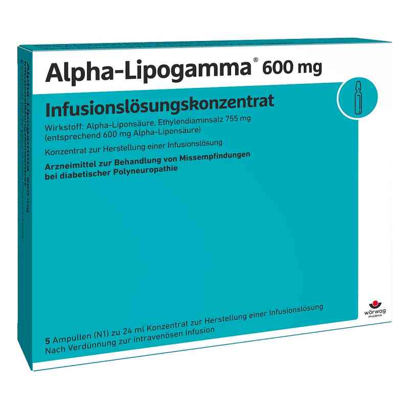 Alpha Lipogamma 600 Infusum lsg.konzentrat Infusum -lsg. 5X24 ml von Wörwag Pharma GmbH & Co. KG PZN 02757322
