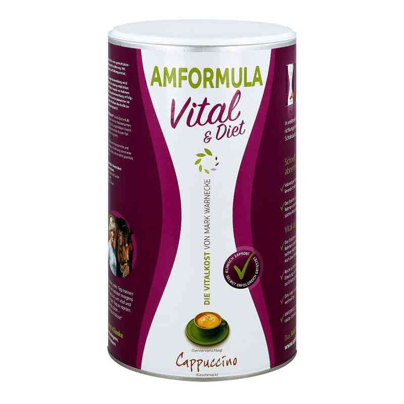 Amformula Diet Cappuccino Pulver 490 g von AMSPORT GmbH PZN 01457658
