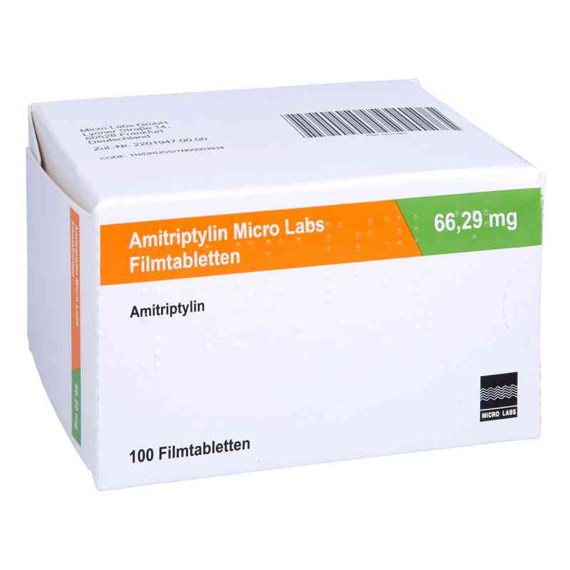 Amitriptylin Micro Labs 66,29 mg Filmtabletten 100 stk von Micro Labs GmbH PZN 16531863