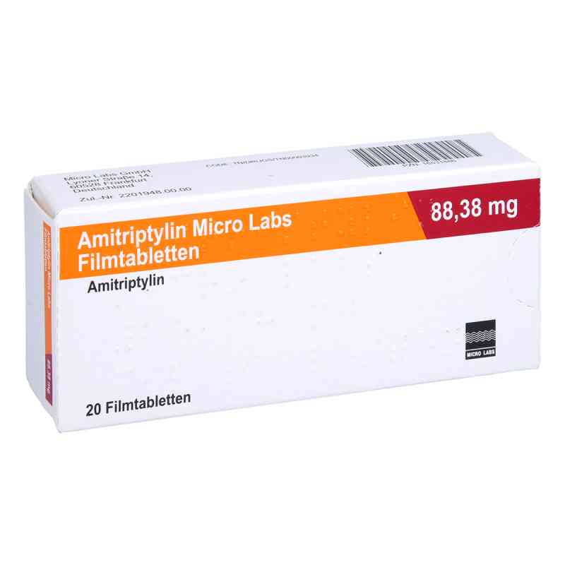 Amitriptylin Micro Labs 88,38 mg Filmtabletten 20 stk von Micro Labs GmbH PZN 16531886