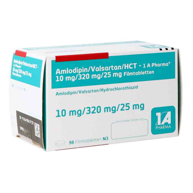 Amlodipin/valsartan/hct-1a Pharma 10mg/320mg/25mg 98 stk von 1 A Pharma GmbH PZN 16003288