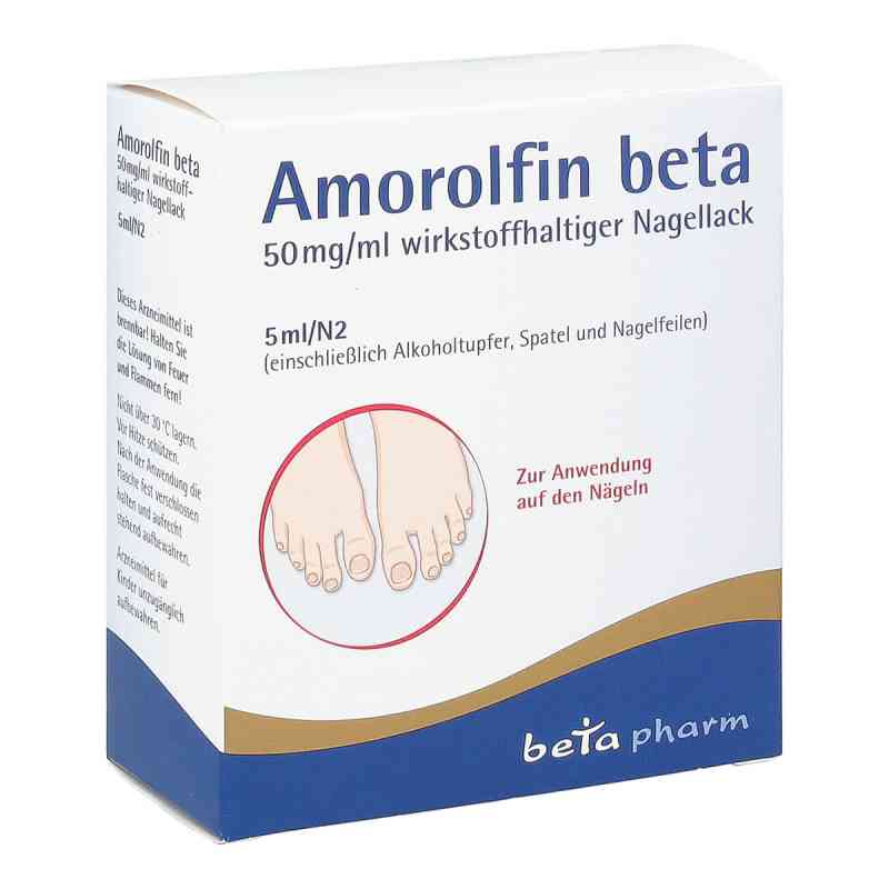 Amorolfin beta 50 mg/ml wirkstoffhalt.Nagellack 5 ml von betapharm Arzneimittel GmbH PZN 15306727