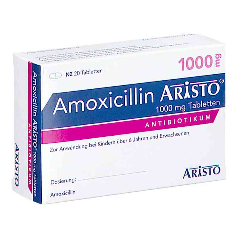 Amoxicillin Aristo 1000 Mg Tabletten 20 stk von Aristo Pharma GmbH PZN 17302656