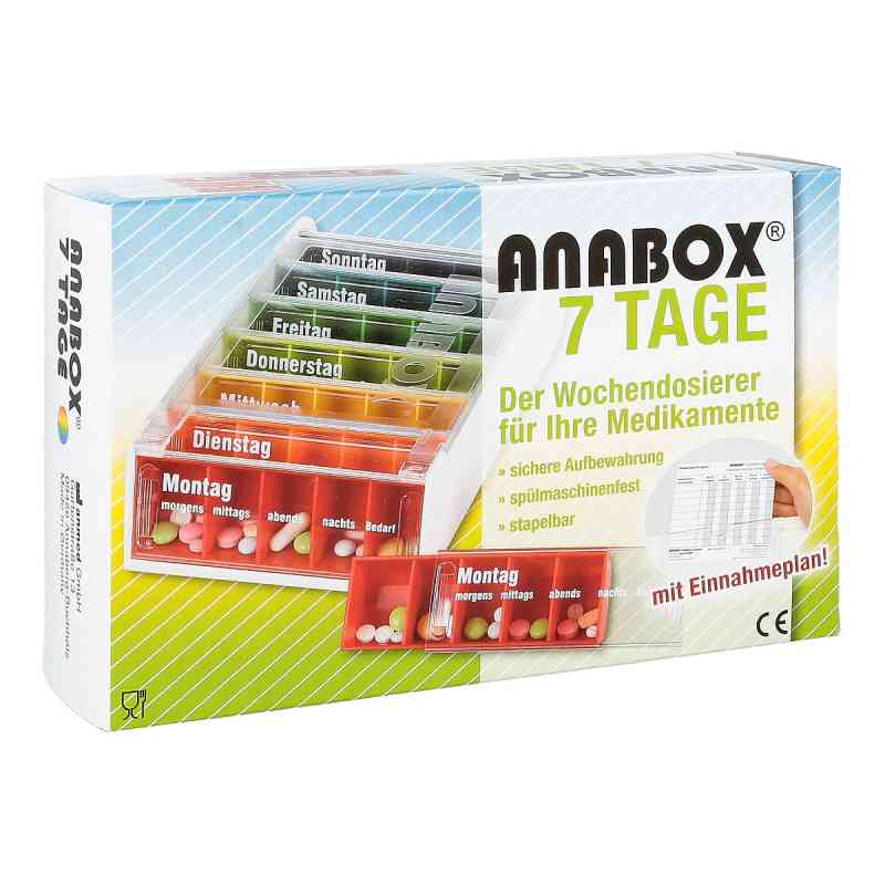 Anabox 7 Tage Regenbogen mit Einnahmeplan 1 stk von WEPA Apothekenbedarf GmbH & Co K PZN 07120730