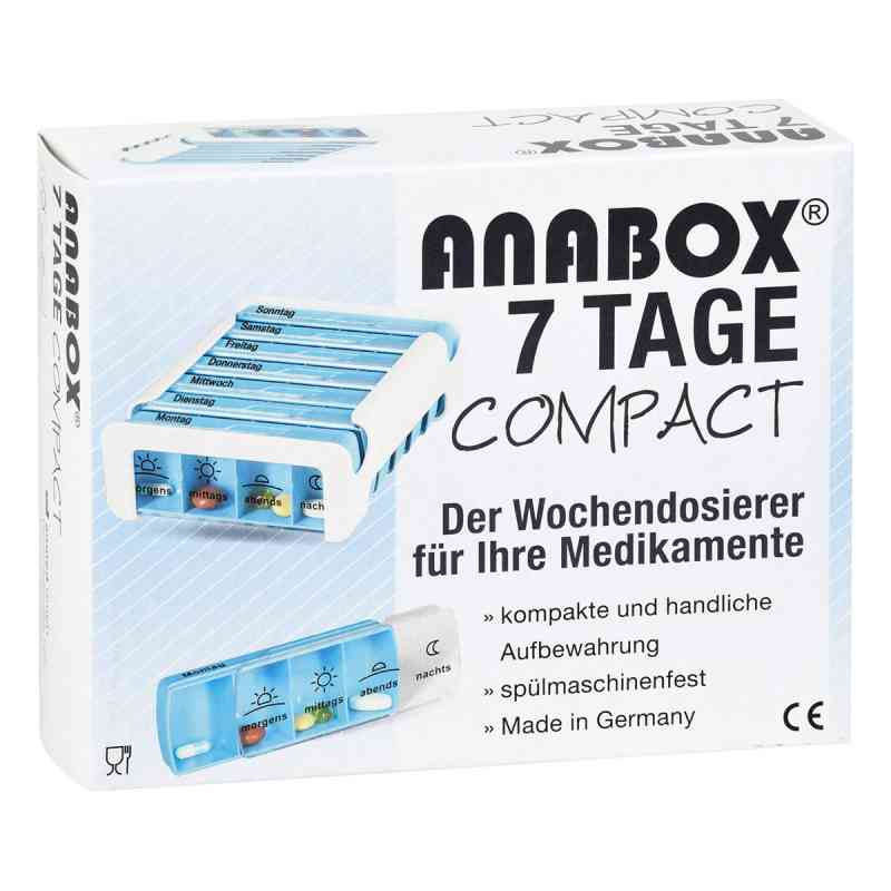 Anabox Compact 7 Tage Wochendosierer blau/weiss 1 stk von WEPA Apothekenbedarf GmbH & Co K PZN 14165727