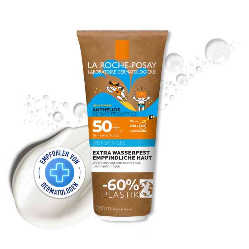 Anthelios Dermo-Kids Wet Skin Gel LSF 50+ - Tube mit Pappe 200 ml von L'Oreal Deutschland GmbH PZN 18257691
