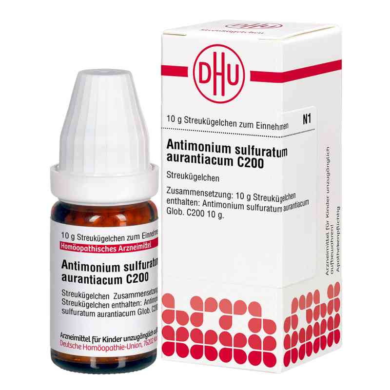 Antimonium Sulf. Aurant. C 200 Globuli 10 g von DHU-Arzneimittel GmbH & Co. KG PZN 00545165