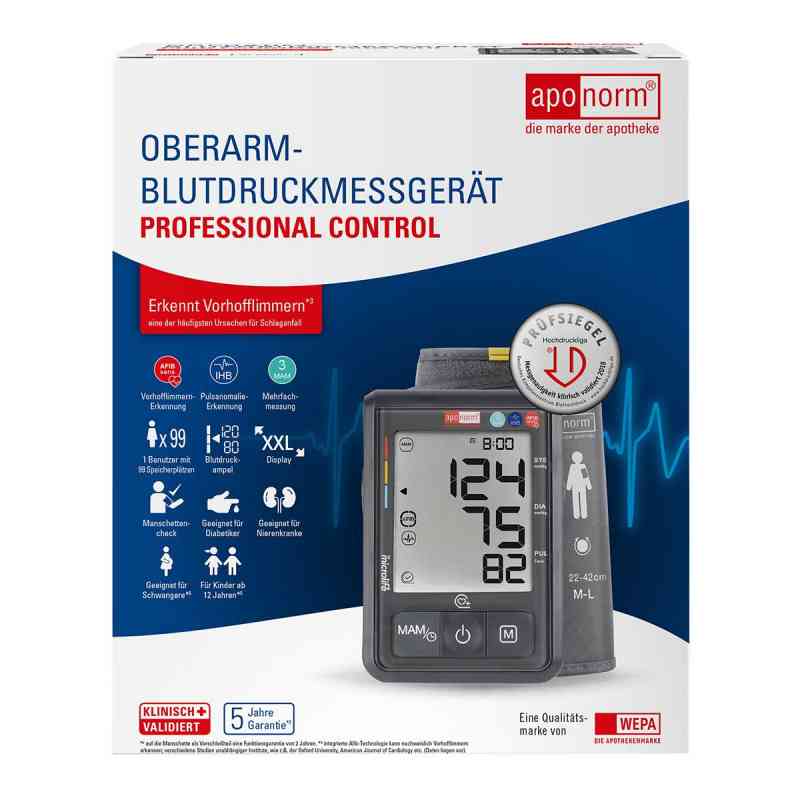 Aponorm Professional Control Oberarm-Blutdruckmessgerät 1 stk von WEPA Apothekenbedarf GmbH & Co K PZN 15269067