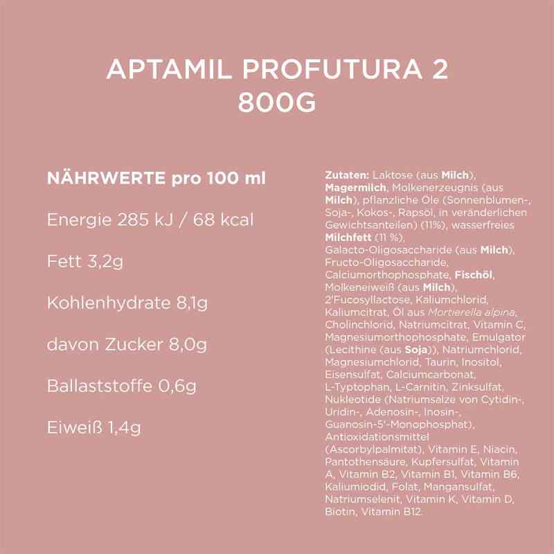 Lait Infantile 2ème âge Aptamil Profutura Duo Advance 2 - Dès 6 Mois - Boîte De 800g - Neuf Scellé