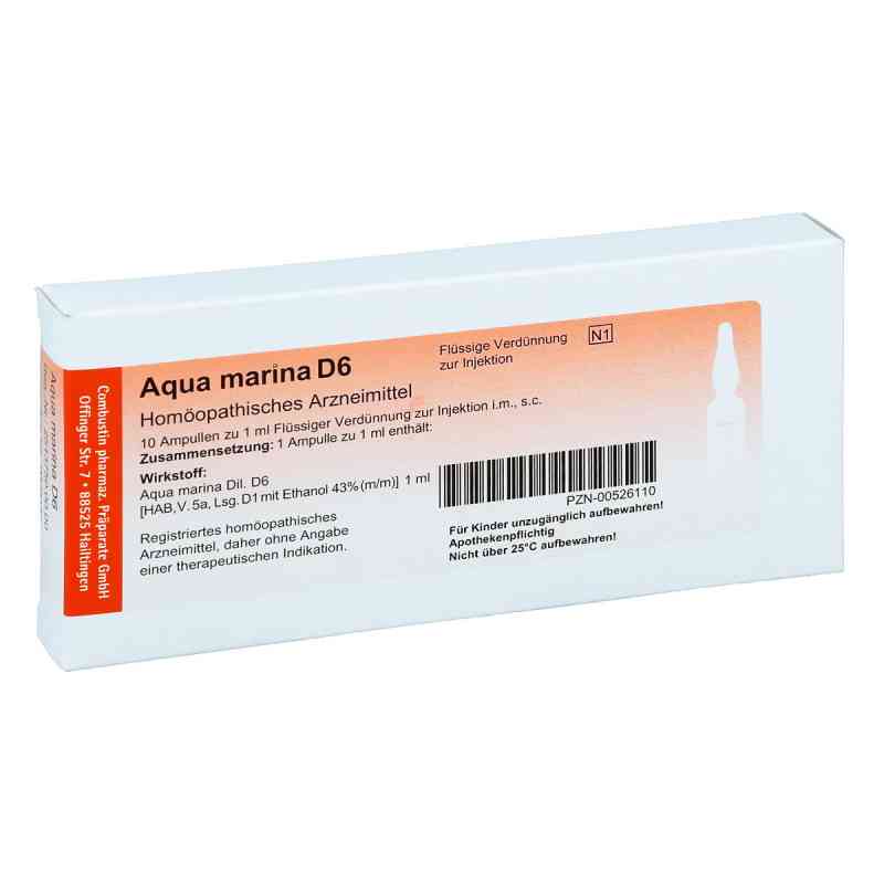 Aqua Marina D 6 Ampullen 10X1 ml von COMBUSTIN Pharmazeutische Präpar PZN 00526110