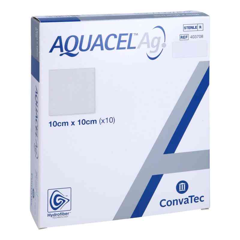 Aquacel Ag 10x10 cm Kompressen 10 stk von ToRa Pharma GmbH PZN 13541192