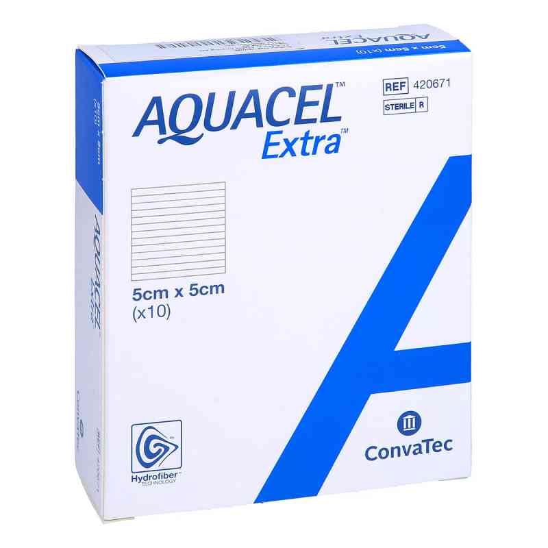 Aquacel Extra 5x5 cm Verband 10 stk von adequapharm GmbH PZN 16752647