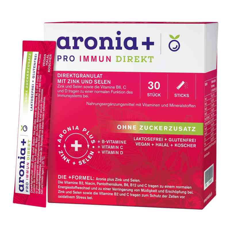 Aronia+ Pro Immun Direkt Direktgranulat Sticks 30 stk von URSAPHARM Arzneimittel GmbH PZN 17846652