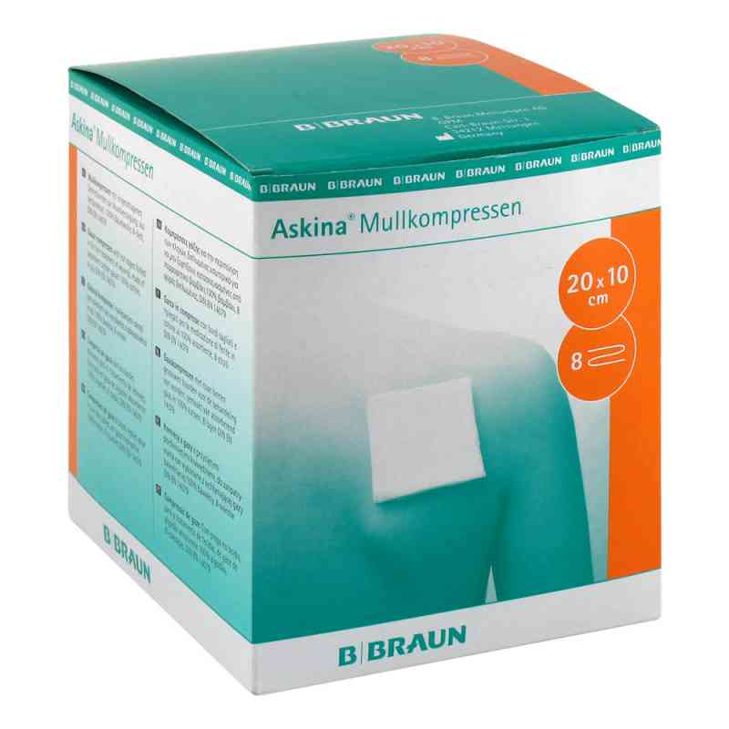 Askina Mullkompressen 10x20 cm steril 25X2 stk von B. Braun Melsungen AG PZN 06874504