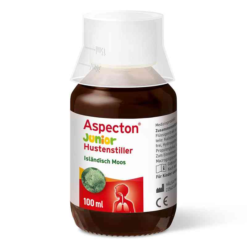 Aspecton Junior Hustenstiller Isländisch Moos Saft 100 ml von HERMES Arzneimittel GmbH PZN 10764997