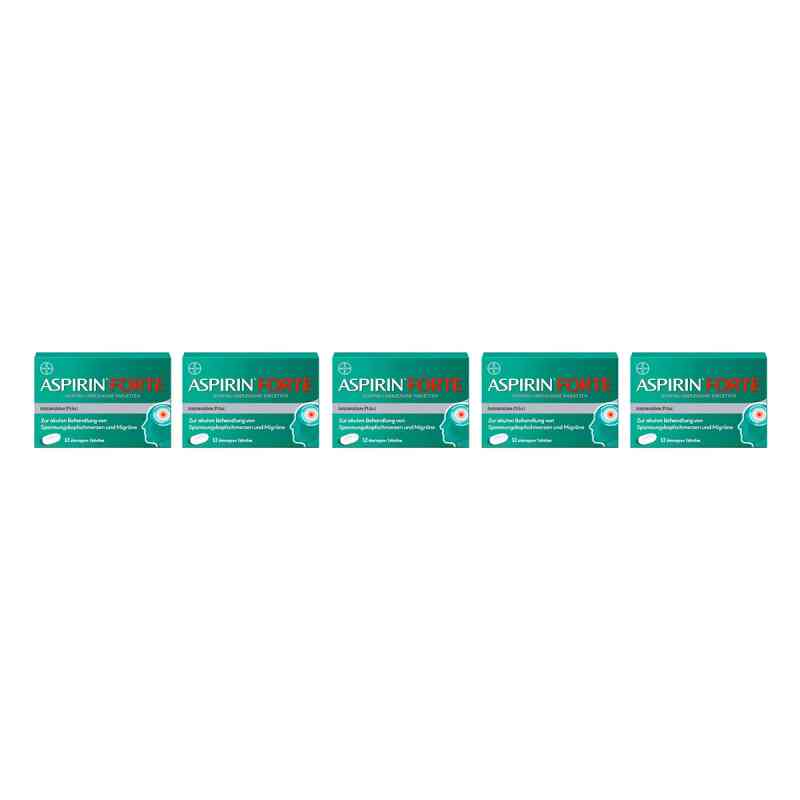 Aspirin Forte 1000 mg überzogene Tabletten 5x12 stk von Bayer Vital GmbH PZN 08106061