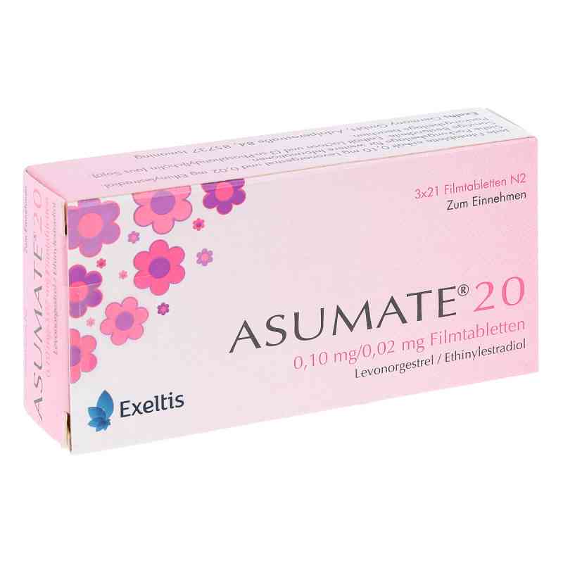 Asumate 20 0,1 mg/0,02 mg Filmtabletten 3X21 stk von Exeltis Germany GmbH PZN 06482170