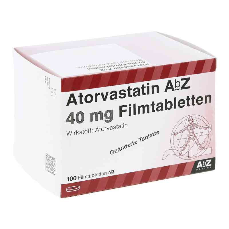 Atorvastatin Abz 40 mg Filmtabletten 100 stk von AbZ Pharma GmbH PZN 09374920