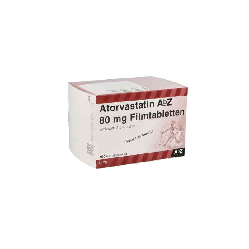 Atorvastatin Abz 80 mg Filmtabletten 100 stk von AbZ Pharma GmbH PZN 09374966