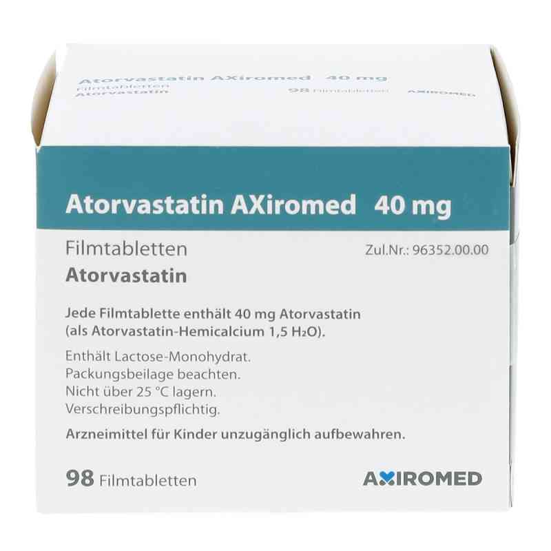 Atorvastatin Axiromed 40 mg Filmtabletten 98 stk