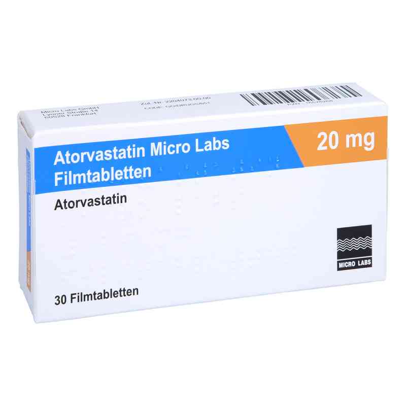 Atorvastatin Micro Labs 20 mg Filmtabletten 30 stk von Micro Labs GmbH PZN 16576268