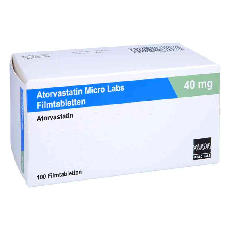 Atorvastatin Micro Labs 40 mg Filmtabletten 100 stk von Micro Labs GmbH PZN 16576446