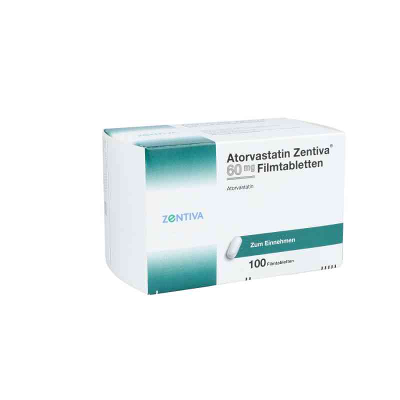 Atorvastatin Zentiva 60 mg Filmtabletten 100 stk von Zentiva Pharma GmbH PZN 15784527